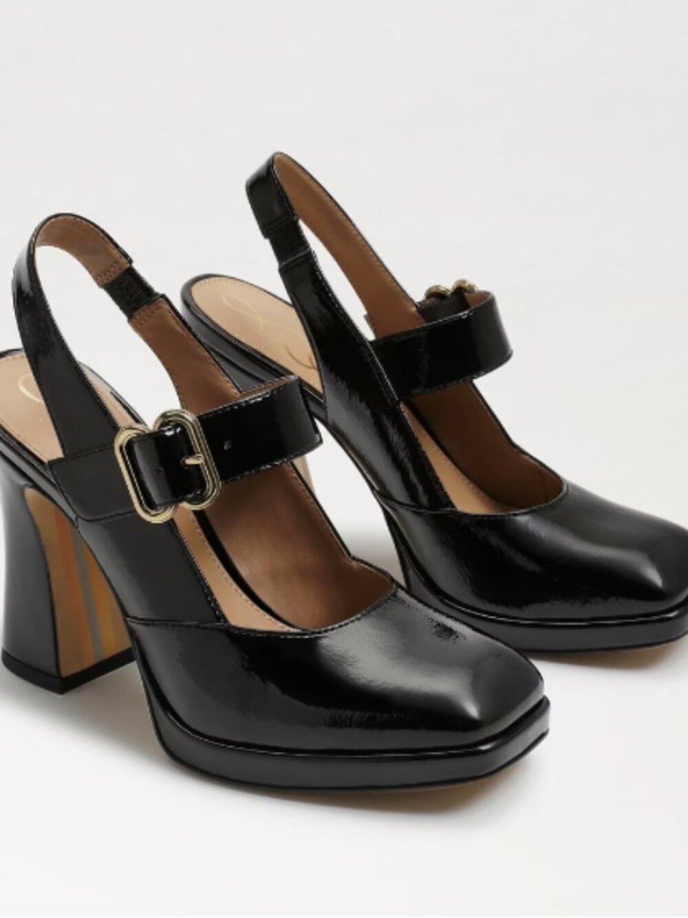 Sam Edelman Jildie Black Patent Pumps - Size 10M